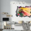 Colorfull Abstract - Self Adhesive Wall Sticker, Abstract Wall Décor, Vedroom Wall Decal, Vinyl Sticker, Art Print, Room Décor