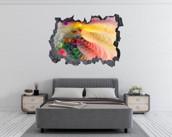 Colorfull Abstract - Self Adhesive Wall Sticker, Abstract Wall Décor, Vedroom Wall Decal, Vinyl Sticker, Art Print, Room Décor