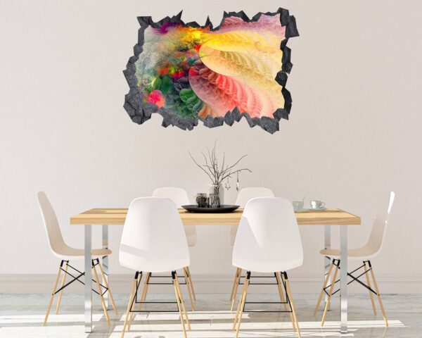 Colorfull Abstract - Self Adhesive Wall Sticker, Abstract Wall Décor, Vedroom Wall Decal, Vinyl Sticker, Art Print, Room Décor