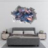 Bird Feathers - Self Adhesive Wall Sticker, Abstract Wall Décor, Vedroom Wall Decal, Vinyl Sticker, Art Print, Room Décor