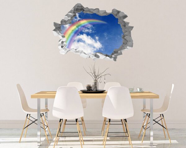 Rainbow Wall Sticker - Peel and Stick Wall Decal, Vinyl Wall Decal ,Nature Wall Sticker, Wall Decor for Bedroom, Easy To apply, Wall Decor, Living Room Wall Sticker