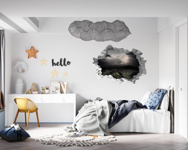 Meadow Wall Sticker - Peel and Stick Wall Decal, Vinyl Wall Decal, Nature Wall Sticker, Wall Decor for Bedroom, Easy To apply, Wall Decor, Living Room Wall Sticker