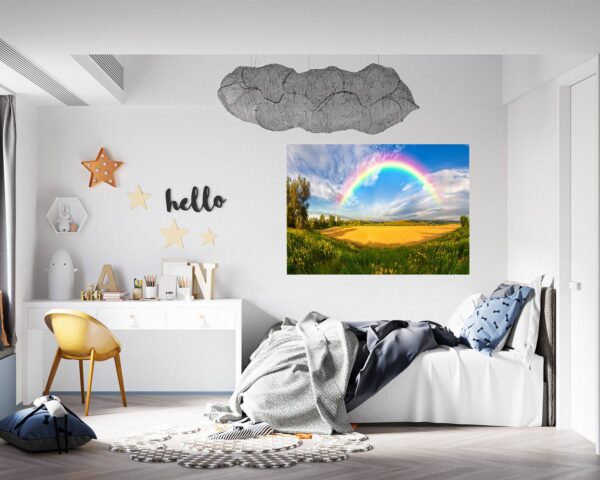 Rainbow Wall Decal - Peel and Stick Wall Decal, Vinyl Wall Decal ,Nature Wall Sticker, Wall Decor for Bedroom, Easy To apply, Wall Decor, Living Room Wall Sticker