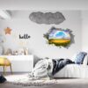 Rainbow Wall Decal - Peel and Stick Wall Decal, Vinyl Wall Decal ,Nature Wall Sticker, Wall Decor for Bedroom, Easy To apply, Wall Decor, Living Room Wall Sticker