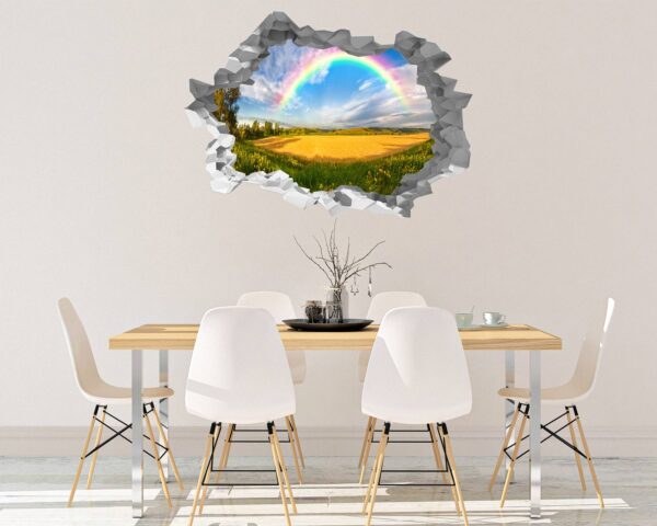 Rainbow Wall Decal - Peel and Stick Wall Decal, Vinyl Wall Decal ,Nature Wall Sticker, Wall Decor for Bedroom, Easy To apply, Wall Decor, Living Room Wall Sticker