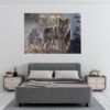 Wolf Wall Decal - Self Adhesive Wall Decal, Animal Wall Decal, Bedroom Wall Sticker, Removable Vinyl, Wall Decoration