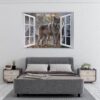 Wolf Wall Decal - Self Adhesive Wall Decal, Animal Wall Decal, Bedroom Wall Sticker, Removable Vinyl, Wall Decoration