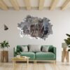 Wolf Wall Decal - Self Adhesive Wall Decal, Animal Wall Decal, Bedroom Wall Sticker, Removable Vinyl, Wall Decoration