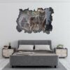 Wolf Wall Sticker - Self Adhesive Wall Decal, Animal Wall Decal, Bedroom Wall Sticker, Removable Vinyl, Wall Decoration