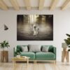 Wolf Wall Sticker - Self Adhesive Wall Decal, Animal Wall Decal, Bedroom Wall Sticker, Removable Vinyl, Wall Decoration