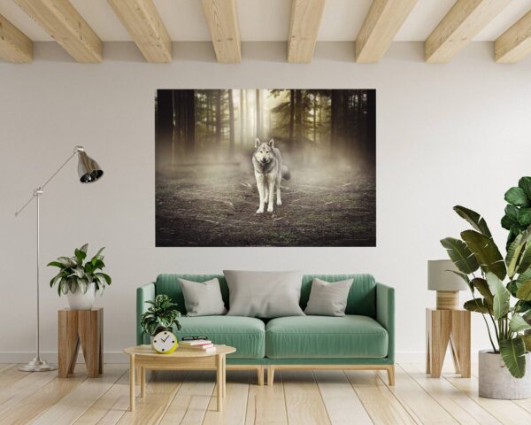 Wolf Wall Sticker - Self Adhesive Wall Decal, Animal Wall Decal, Bedroom Wall Sticker, Removable Vinyl, Wall Decoration