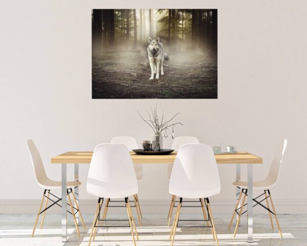 Wolf Wall Sticker - Self Adhesive Wall Decal, Animal Wall Decal, Bedroom Wall Sticker, Removable Vinyl, Wall Decoration