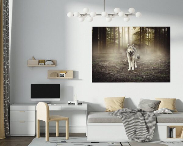 Wolf Wall Sticker - Self Adhesive Wall Decal, Animal Wall Decal, Bedroom Wall Sticker, Removable Vinyl, Wall Decoration