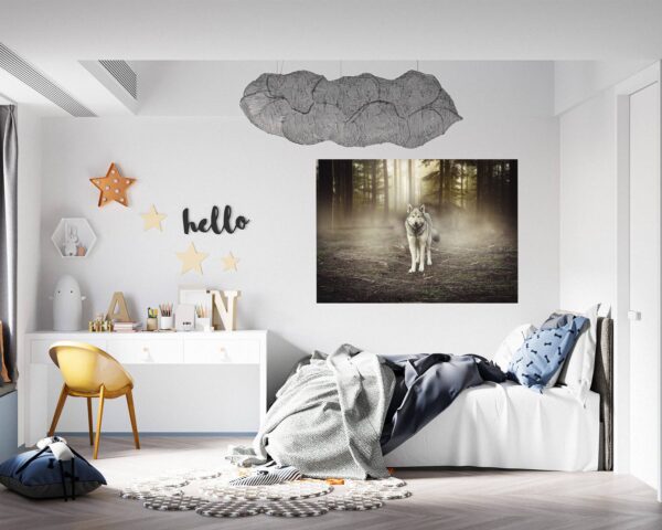 Wolf Wall Sticker - Self Adhesive Wall Decal, Animal Wall Decal, Bedroom Wall Sticker, Removable Vinyl, Wall Decoration