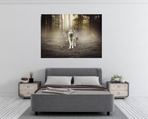 Wolf Wall Sticker - Self Adhesive Wall Decal, Animal Wall Decal, Bedroom Wall Sticker, Removable Vinyl, Wall Decoration