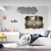 Wolf Wall Sticker - Self Adhesive Wall Decal, Animal Wall Decal, Bedroom Wall Sticker, Removable Vinyl, Wall Decoration