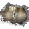 Wolf Wall Sticker - Self Adhesive Wall Decal, Animal Wall Decal, Bedroom Wall Sticker, Removable Vinyl, Wall Decoration