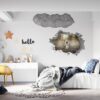 Wolf Wall Sticker - Self Adhesive Wall Decal, Animal Wall Decal, Bedroom Wall Sticker, Removable Vinyl, Wall Decoration