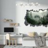 Misty Forest Wall Art - Self Adhesive Wall Sticker, Vinyl Wall Decal ,Nature Wall Sticker, Wall Decor for Bedroom, Easy To apply, Wall Decor, Living Room Wall Sticker