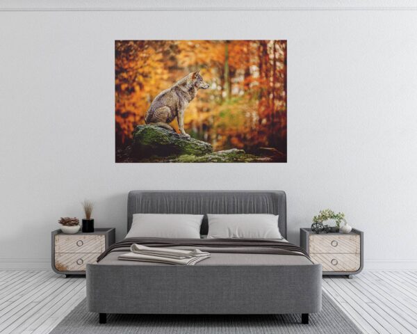 Wolf Wall Decor - Self Adhesive Wall Decal, Animal Wall Decal, Bedroom Wall Sticker, Removable Vinyl, Wall Decoration