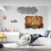 Wolf Wall Decor - Self Adhesive Wall Decal, Animal Wall Decal, Bedroom Wall Sticker, Removable Vinyl, Wall Decoration