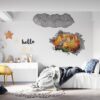 Wolf Wall Decor - Self Adhesive Wall Decal, Animal Wall Decal, Bedroom Wall Sticker, Removable Vinyl, Wall Decoration