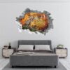 Wolf Wall Decor - Self Adhesive Wall Decal, Animal Wall Decal, Bedroom Wall Sticker, Removable Vinyl, Wall Decoration