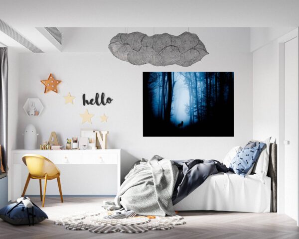 Wolf Wall Mural - Self Adhesive Wall Decal, Animal Wall Decal, Bedroom Wall Sticker, Removable Vinyl, Wall Decoration