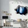 Wolf Wall Mural - Self Adhesive Wall Decal, Animal Wall Decal, Bedroom Wall Sticker, Removable Vinyl, Wall Decoration