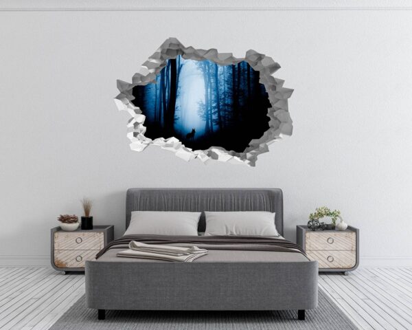 Wolf Wall Mural - Self Adhesive Wall Decal, Animal Wall Decal, Bedroom Wall Sticker, Removable Vinyl, Wall Decoration