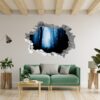 Wolf Wall Mural - Self Adhesive Wall Decal, Animal Wall Decal, Bedroom Wall Sticker, Removable Vinyl, Wall Decoration