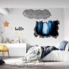 Wolf Wall Mural - Self Adhesive Wall Decal, Animal Wall Decal, Bedroom Wall Sticker, Removable Vinyl, Wall Decoration