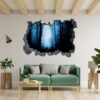 Wolf Wall Mural - Self Adhesive Wall Decal, Animal Wall Decal, Bedroom Wall Sticker, Removable Vinyl, Wall Decoration