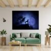 Wolf Wall Sticker - Self Adhesive Wall Decal, Animal Wall Decal, Bedroom Wall Sticker, Removable Vinyl, Wall Decor