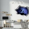 Wolf Wall Sticker - Self Adhesive Wall Decal, Animal Wall Decal, Bedroom Wall Sticker, Removable Vinyl, Wall Decor