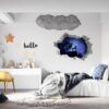 Wolf Wall Sticker - Self Adhesive Wall Decal, Animal Wall Decal, Bedroom Wall Sticker, Removable Vinyl, Wall Decor