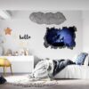 Wolf Wall Sticker - Self Adhesive Wall Decal, Animal Wall Decal, Bedroom Wall Sticker, Removable Vinyl, Wall Decor