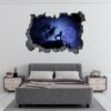 Wolf Wall Sticker - Self Adhesive Wall Decal, Animal Wall Decal, Bedroom Wall Sticker, Removable Vinyl, Wall Decor