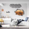 Zebra Wall Sticker - Self Adhesive Wall Decal, Animal Wall Decal, Bedroom Wall Sticker, Removable Vinyl, Wall Decoration