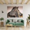 Zebra Wall Decal - Self Adhesive Wall Decal, Animal Wall Decal, Bedroom Wall Sticker, Removable Vinyl, Wall Decoration