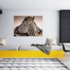 Zebra Wall Decal - Self Adhesive Wall Decal, Animal Wall Decal, Bedroom Wall Sticker, Removable Vinyl, Wall Decoration