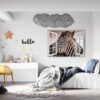 Zebra Wall Decal - Self Adhesive Wall Decal, Animal Wall Decal, Bedroom Wall Sticker, Removable Vinyl, Wall Decoration