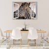 Zebra Wall Decal - Self Adhesive Wall Decal, Animal Wall Decal, Bedroom Wall Sticker, Removable Vinyl, Wall Decoration