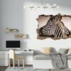 Zebra Wall Decal - Self Adhesive Wall Decal, Animal Wall Decal, Bedroom Wall Sticker, Removable Vinyl, Wall Decoration