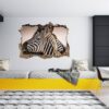 Zebra Wall Decal - Self Adhesive Wall Decal, Animal Wall Decal, Bedroom Wall Sticker, Removable Vinyl, Wall Decoration