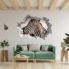 Zebra Wall Decal - Self Adhesive Wall Decal, Animal Wall Decal, Bedroom Wall Sticker, Removable Vinyl, Wall Decoration