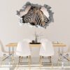 Zebra Wall Decal - Self Adhesive Wall Decal, Animal Wall Decal, Bedroom Wall Sticker, Removable Vinyl, Wall Decoration