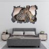 Zebra Wall Decal - Self Adhesive Wall Decal, Animal Wall Decal, Bedroom Wall Sticker, Removable Vinyl, Wall Decoration