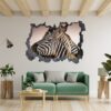 Zebra Wall Decal - Self Adhesive Wall Decal, Animal Wall Decal, Bedroom Wall Sticker, Removable Vinyl, Wall Decoration