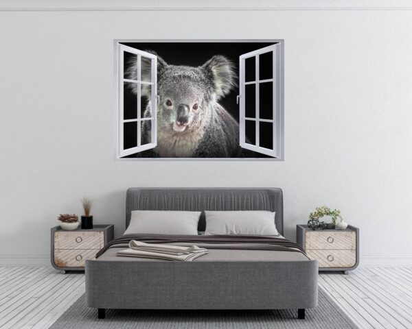 Koala Wall Decal - Self Adhesive Wall Decal, Animal Wall Decal, Bedroom Wall Sticker, Removable Vinyl, Wall Decoration